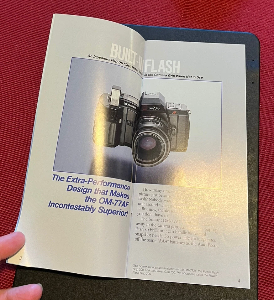 OLYMPUS OM 77AF SLR BRILLIANT AUTO FOCUS OPERATING Camera Instruction Guide - Image 2 of 4