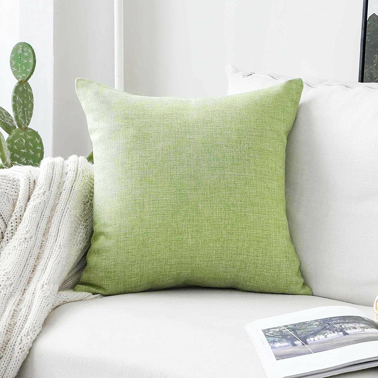 24 x 24 pillow cover green