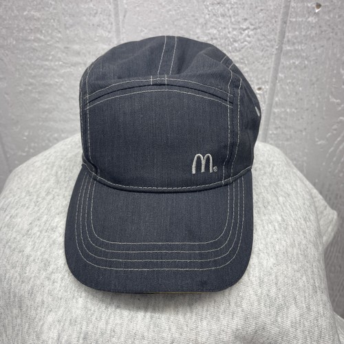 Blue McDonalds 5 Panel Hat Logo Crew Uniform Employee Apparel Fast Food ...