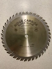 Table Saw Blade 9" Carbide Tipped 40 Teeth 5/8" Bore, 1/8" Kerf