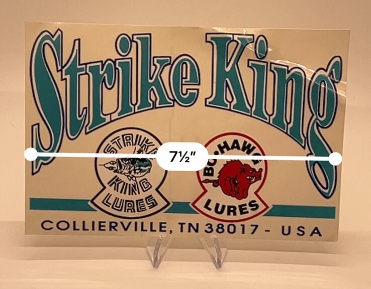 Винтажная наклейка BO Hawg Lures наклейка и наклейка Strike King для рыбалки - Изображение 4 из 4