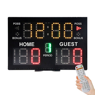 Indoor Digital  Scoreboard Tabletop Score Board for Basketball F0I2