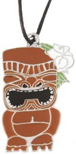 Killer Kirsche TIKI FIGUR Aloha Flower Hula Kette HALSKETTE Halsband Rockabilly