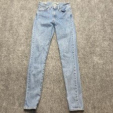Levis Premium Jeans Womens 27 Blue 721 High Rise Skinny Denim Fits 24x30