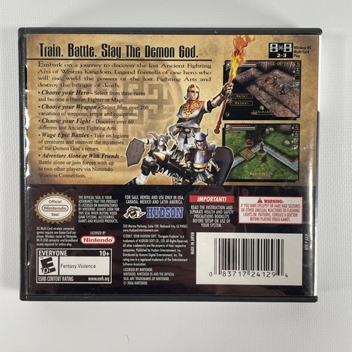 NO GAME - Dungeon Explorer: Warriors of Ancient Arts Case & Manual ONLY - Picture 9 of 11
