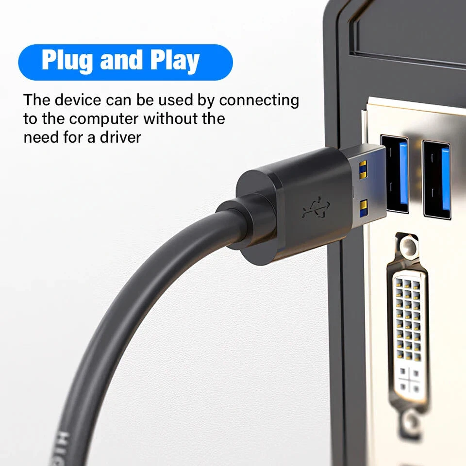 USB 3.0 A Male to A Cable Lot Data Transfer Super Speed Power Charger Metal 3FT - Image 2 of 4