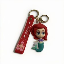 Disney Princess The Little Mermaid Keychain Figure Backpack Clip Keyring Pendant