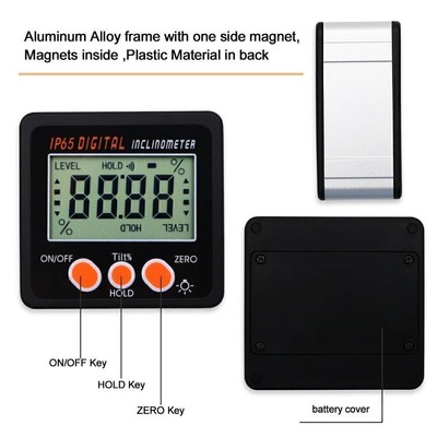 Magnetic Digital Protractor Inclinometer Level Box Angle Finder Bevel Box DE