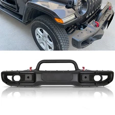 10th Style Steel Front Bumper Kit Fits 2018-2023 Wrangler JL Rubicon / Gladiator