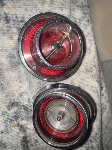 1963 Chevy Impala Rear Tail Light Set Lens Cap 2 BB01 - Bild 1 von 4
