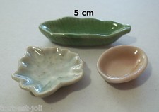 lot plats, plat miniature maison de poupée, vitrine, création fimo S10-8