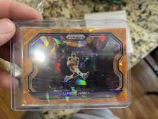 Lebron James 2020-21 Panini Prizm Basketball Orange Cracked Ice #1 🔥