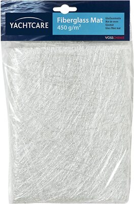 Yachtcare Glasfasermatte Fiberglasmatte 450gr/m²  Reparatur Harz Polyester 1m²
