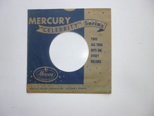 One 1950s Mercury Celebrity Series 45 RPM 7" Company Sleeve NO Records 