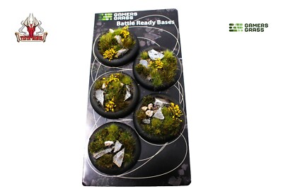 Gamers Grass Highland Bases Round Lip 40mm (x5)