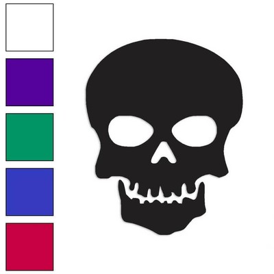 Fish Bones Skull Skeleton Decal Sticker Choose Color Size #293