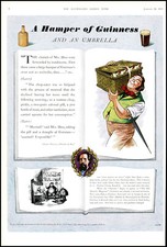 1955 Vintage Advertising Print A HAMPER OF GUINNESS Charles Dickens (AD16-3)