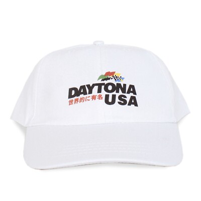 Daytona USA Japanese 6 Panel Baseball Cap Dad Hat Retro Gaming Sega Nascar 90s