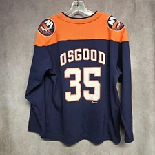 VTG Mighty Mac Sports NHL New York Islanders C. Osgood 35 Jersey Youth L 16-18