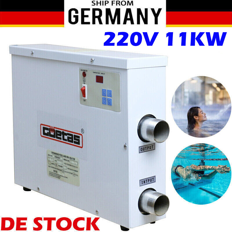 Calefacción de piscina 11KW 220V calefacción de piscina intercambiador de calor piscina bomba de calor DE STOCK