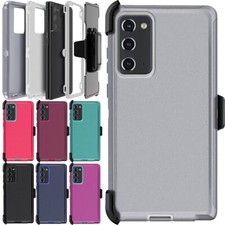 For Samsung Galaxy Note10/Note20 Ultra 5G Shockproof Rubber Case Cover Belt Clip