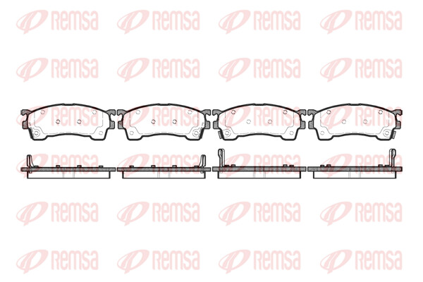Remsa BremsbeläGe Bremsbelegsatz Vorne Passend FüR Mazda 626 IV Hatchback-image