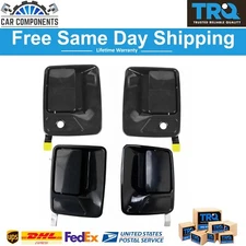 TRQ Front & Rear Exterior Door Handles Paint to Match Set of 4 for Ford Truck