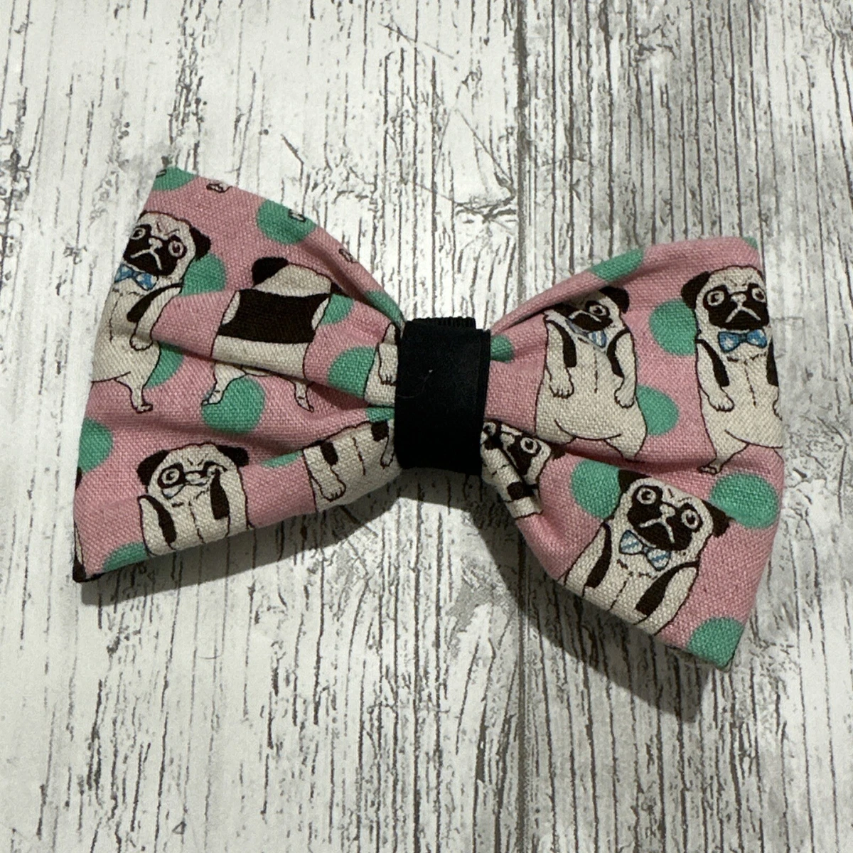 Dog print bow clearance tie
