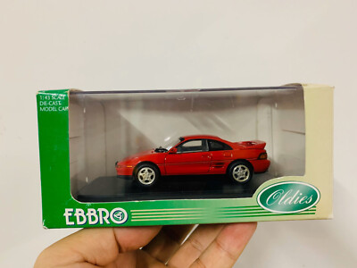 Ebbro Toyota Mr2 SW20 1989 Red Flip Lamp 1/43 Scale Die-Cast