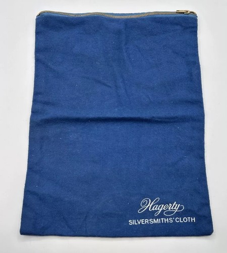 Hagerty Silversmiths Cloth 9” X 12” Zippered Flannel Storage Bag for Silver