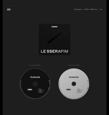 LE SSERAFIM 1st Mini Album FEARLESS BLUE CHYPRE Ver CD+Book+2p