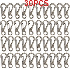 30X Mini Heavy Carabiner Snap Hook Clip Key Chain Aluminum Outdoor Camping Col
