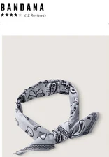 Victoria Secret PINK bandana Gray Face Mask/headband And More.