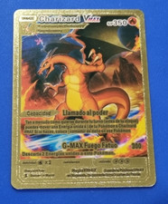 Carta Tarjeta Pokemon Español Charizard Vmax SP350 Mundo Dorian Color Oro Dorada