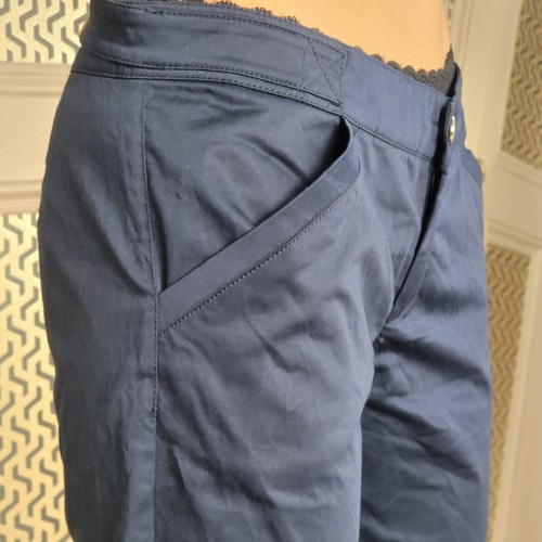 Versace Jeans Couture Blue Trousers Vintage Stretch Jeans Pants IT 44 UK 12 L - Picture 15 of 22