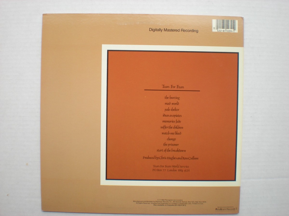欧LP Tears For Fears The Hurting ARHSLP011 Mercury, UMC /00260 Amazon.com: The Hurting[LP]: CDs & Vinyl