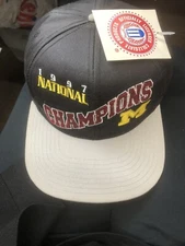 1997 National Champions University Of Michigan Ball Cap New With Tags One Size 