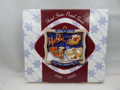 US POSTAL SERVICE 100th ANNIVERSARY CHRISTMAS ORNAMENT-LETTERS TO SANTA IN BOX