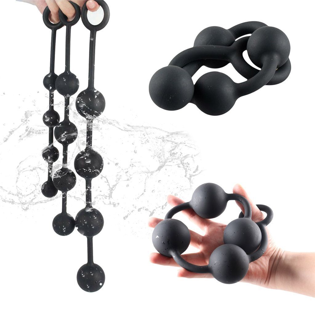 Large Anal Beads Silicone Butt Plug Sex Adults Erotic Toys Balls Women Gay Men Ebay 