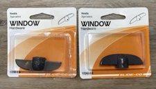 2X Slide-Co Window Handle for Jalousie Windows Black #17243-2-B Open Package