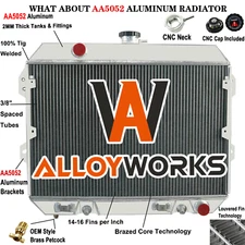 4 Row Aluminum Radiator For Nissan Datsun 280Z 2.8L L6 1975-1978 1976 1977