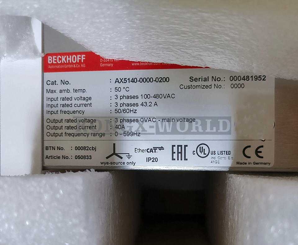 ONE BECKHOFF SERVO DRIVE AX5140-0000-0200 NEW eBay
