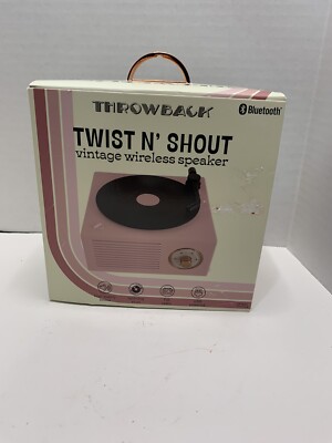 Mini Retro Record Player Portable BlueTooth Speaker w/Spinning