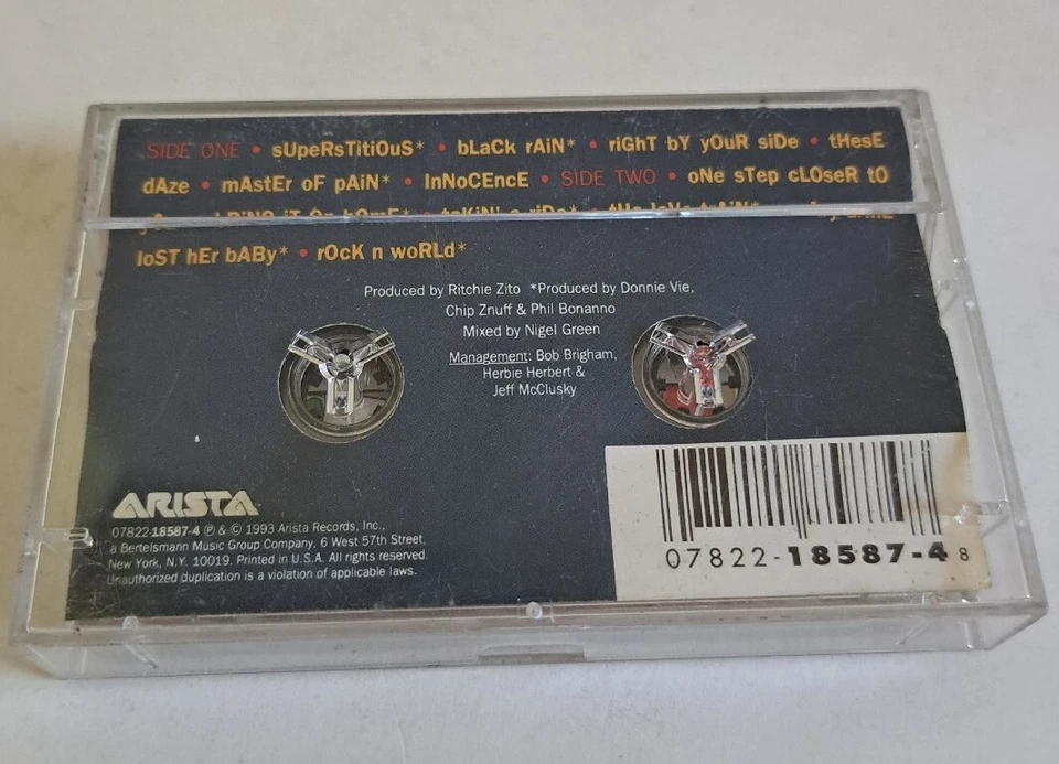 Enuff Z Nuff Animals with Human Intelligence Cassette Tape American Rock Band VG Foto 3 de 4