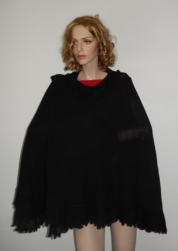 CAPE, WRAP, WOMEN'S ALPACA CAPE BABY ALPACA RUFFLE TRIM - 第 24/45 張圖片