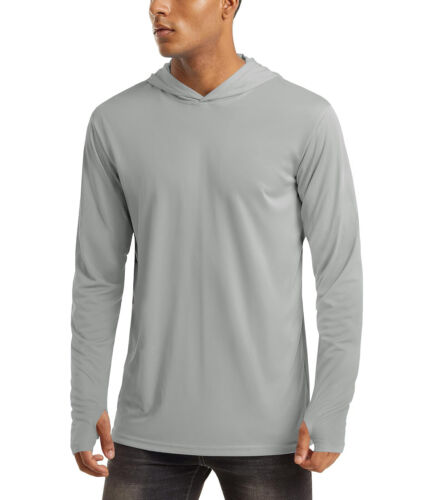 UPF 50+ Men's Performance Sun Shirts Long Sleeve Hiking Outdoor Athletic T-Shirt