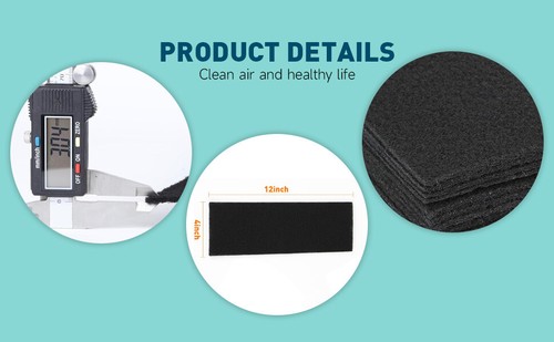 20 Sheets 4"x12" Cat Litter Box Filters Activated Carbon Charcoal Filters Mat - Picture 10 of 17