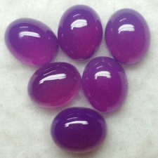 Purple Chalcedony Oval Cabochon Calibrated Sizes 3x5mm to 15x20mm Loose Gemstone