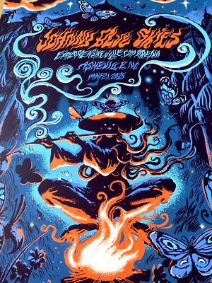Johnny Blue Skies AP POSTER Asheville NC N2 May 21 2025 #/50