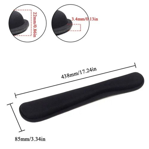 Non-Slip Mouse Pad Superfine Fiber Keyboard Palm Rest Office Supplies - Bild 2 von 12